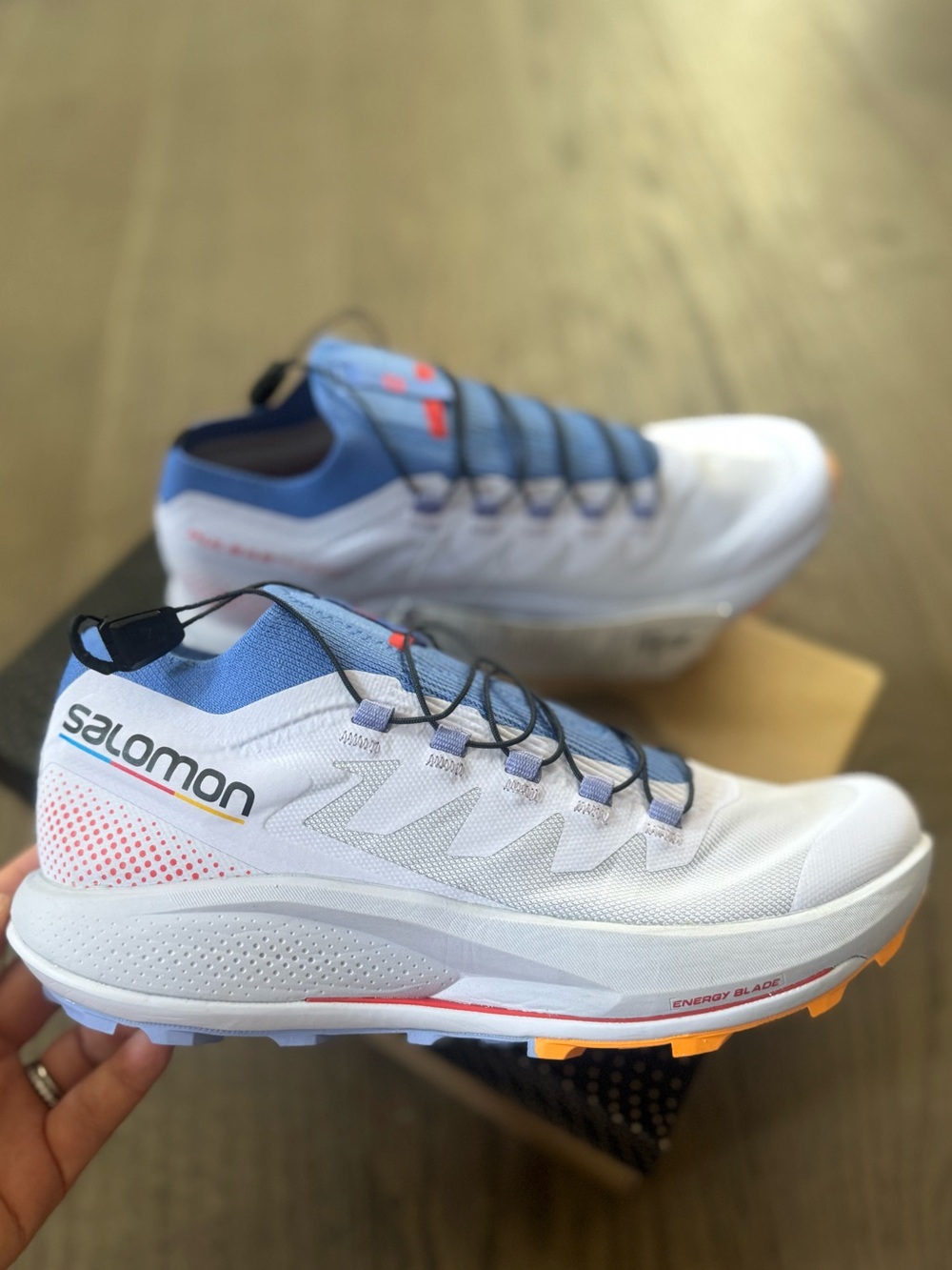 New! Salomon Pulsar Trail Pro Running Shoes size 8